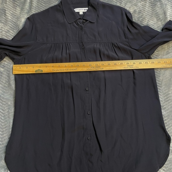 Ines de la Fressange x Uniqlo Dark Navy Blue Blouse Large - Picture 4 of 6